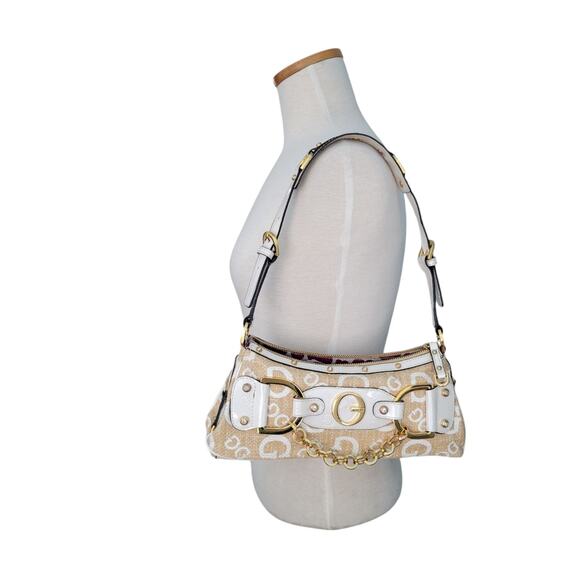 NWT Guess Y2K Vintage Monogram Baguette Shoulder Bag Early 2000’s Summer Season - Picture 2 of 16